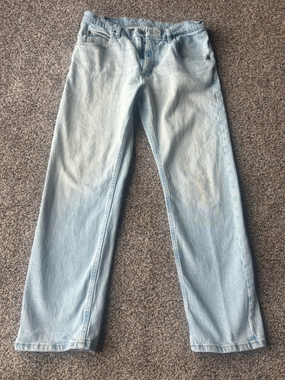 Wrangler vintage faded denim 32x30 Light Wash Men's Straight Leg Jeans